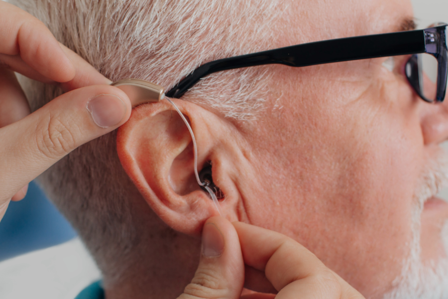 Hearing Care, Premier Eyecare. Hearing Aid and hearing test.